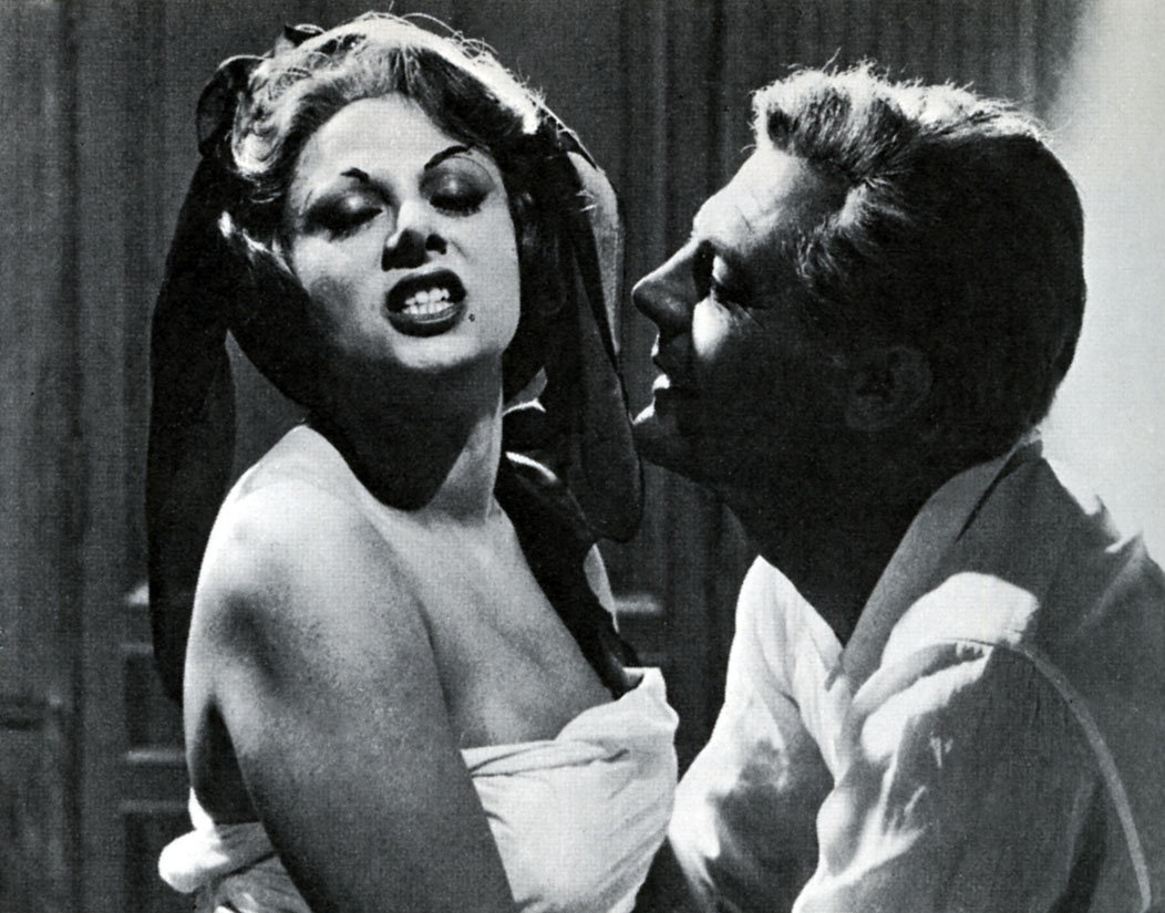 Otto e Mezzo di Federico Fellini - Nella foto Sandra Milo e Marcello Mastroianni