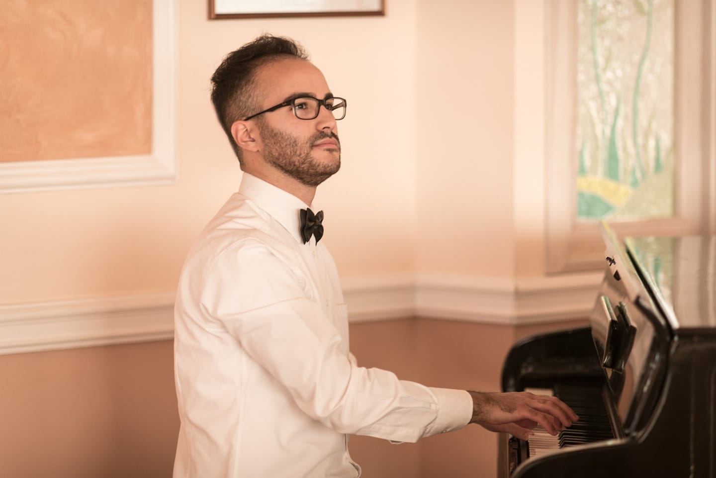 Mattia Salemme musicista e studente al conservatorio