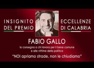 Fabio Gallo insignito del Premio “Eccellenze di Calabria 2018”