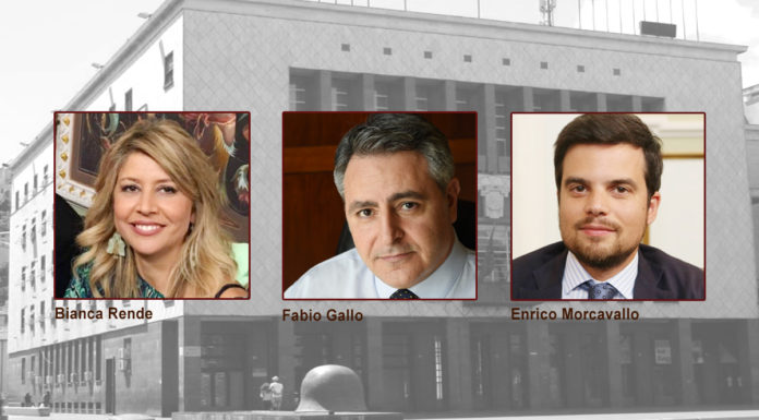 Movimento NOI ai Consiglieri Rende e Morcavallo: dimettetevi per salvare Cosenza Da sx: Bianca Rende, Fabio Gallo, Enrico Morcavallo
