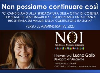 Intervento di Luana Gallo Delegata all’Ambiente