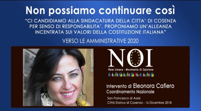 Intervento di Eleonora Cafiero Coordinatrice Nazionale