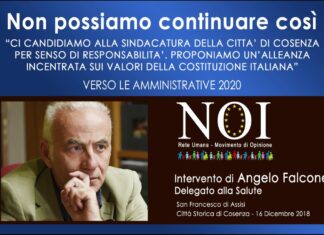 Intervento di Angelo Falcone Delegato alla Salute