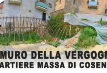 Quel “Muro della Vergogna” dice tutto dell’Amministrazione Occhiuto mario occhiuto, comune di cosenza, muro della vergogna