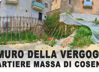 Quel “Muro della Vergogna” dice tutto dell’Amministrazione Occhiuto mario occhiuto, comune di cosenza, muro della vergogna