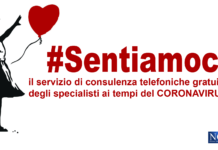 Cresce il progetto #Sentiamoci. Consulenze telefoniche gratuite di specialisti ai tempi del Coronavirus. Progetto #Sentiamoci