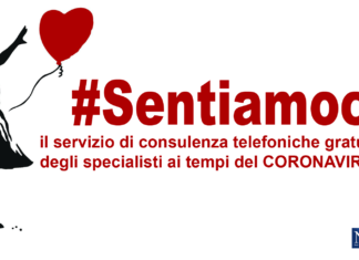 Cresce il progetto #Sentiamoci. Consulenze telefoniche gratuite di specialisti ai tempi del Coronavirus. Progetto #Sentiamoci